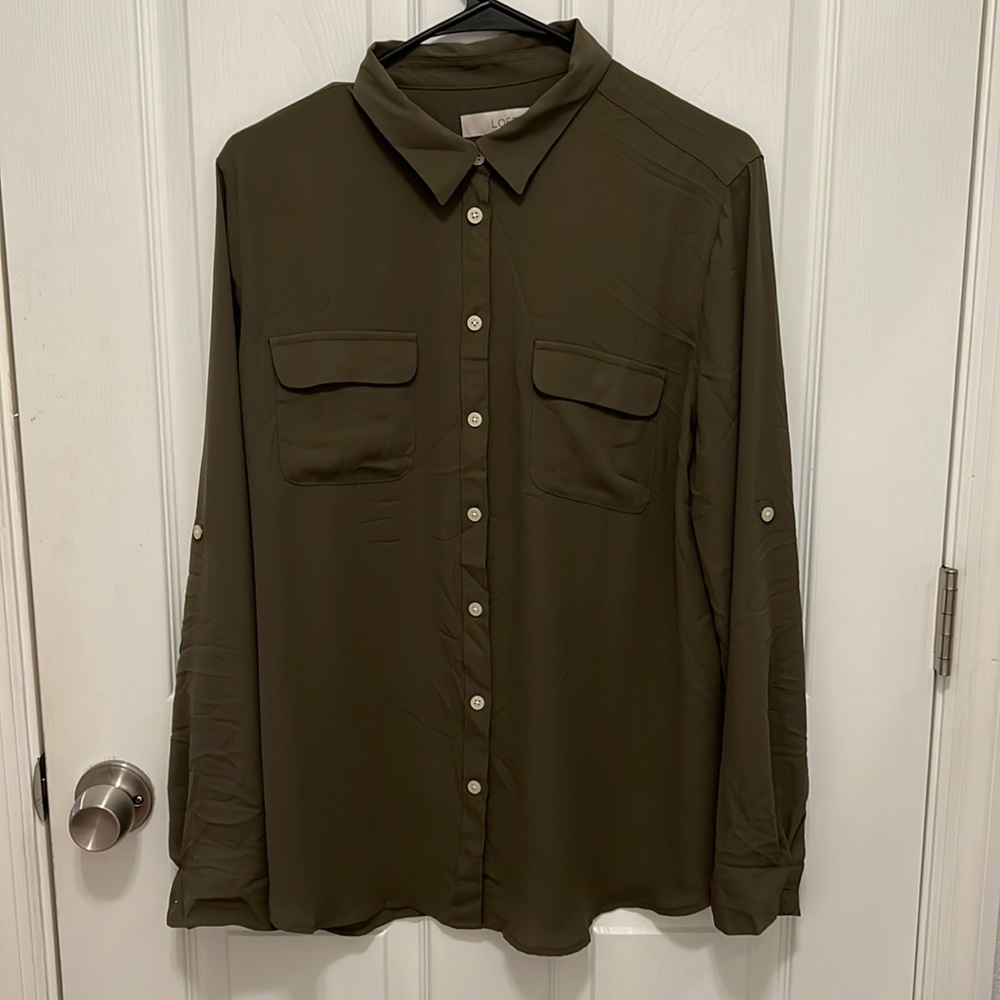Loft Button Up Blouse